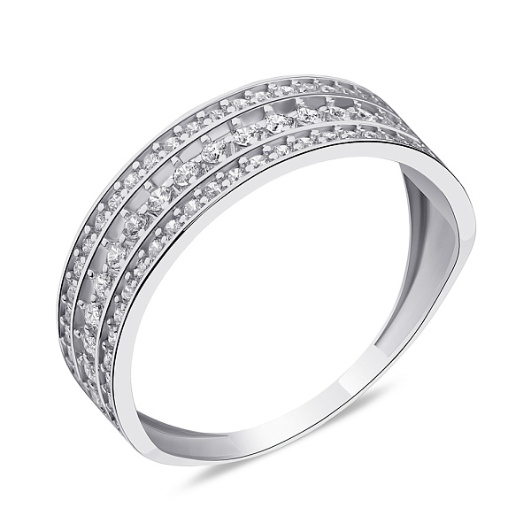 Серебряное кольцо с фианитами (арт. 7501/6473) – изображение 1