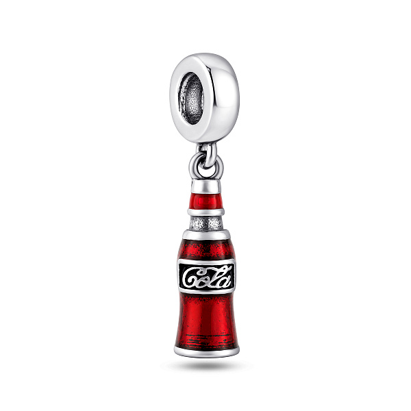 Срібний підвіс-шарм Cola (арт. 7903/4588ек) – зображення 1