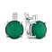 Серебряные серьги с крупным агатом (арт. 7502/2189572Аз) – изображение 1
