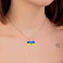 Патріотичний золотий підвіс Прапор України і Тризуб (арт. 424827есж) – зображення 2