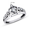 Серебряное кольцо «Корона» с фианитами (арт. 7901/15079) – изображение 2
