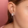 Детские серебряные серьги Kitty (арт. 7502/А131ебрсю) – изображение 2