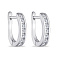 Сережки из серебра с дорожкой из фианитов (арт. 7502/2974) – изображение 1