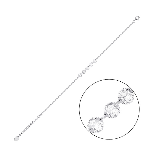 Браслет из серебра с фианитами (арт. 7509/3110) – изображение 1