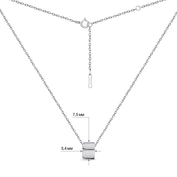 Серебряное колье (арт. 7507/2047) – изображение 3