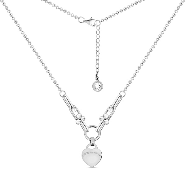 Колье из белого золота Сердце (арт. 353018б) – изображение 2