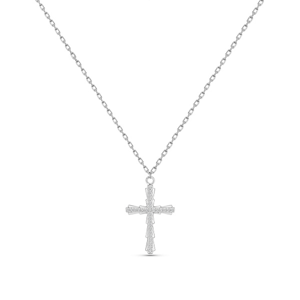 Серебряное колье с крестиком (арт. 7507/2445) – изображение 1