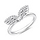 Серебряное кольцо крылья с фианитами (арт. 7501/8646) – изображение 1