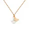Колье «Бабочка» с жемчугом из красного золота (арт. 351040прлб) – изображение 1