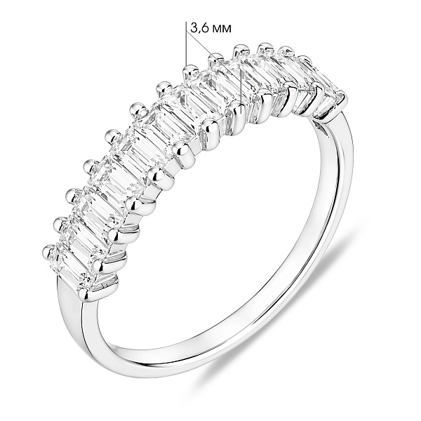 Серебряное кольцо с фианитами (арт. 7501/8616) – изображение 2