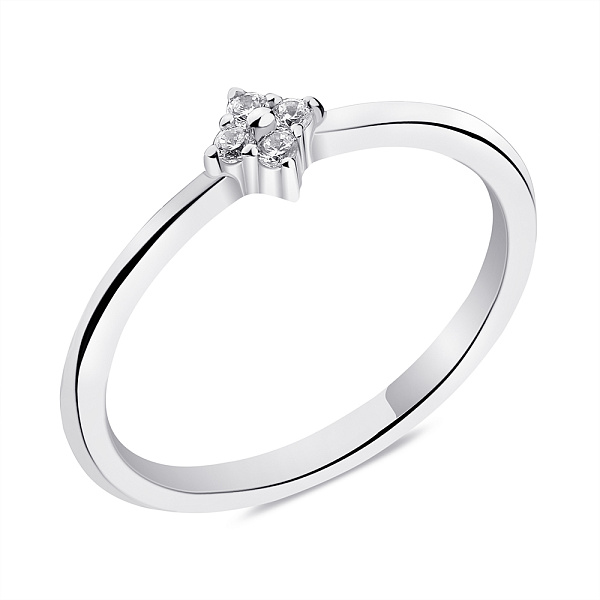Кольцо из серебра с фианитами (арт. 7501/6391) – изображение 1