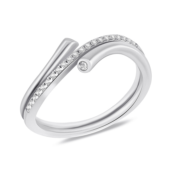 Серебряное кольцо с фианитами (арт. 7501/8008) – изображение 1