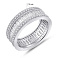 Серебряное кольцо с дорожкой из фианитов (арт. 7501/8201) – изображение 2