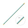 Срібний браслет з бірюзою і жовтим родіюванням (арт. 7509/4834жБ) – зображення 2
