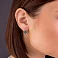 Серьги из красного золота с кварцем (арт. 111246Пз) – изображение 2