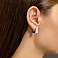 Серьги из серебра с фианитами (арт. 7502/9725/10) – изображение 3