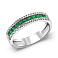 Кольцо из золота с изумрудами и бриллиантами (арт. 1190166202и) – изображение 1
