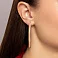 Серьги из красного золота без камней (арт. С-ПЛ-10) – изображение 2