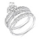 Двойное серебряное кольцо с фианитами (арт. 7501/8604) – изображение 5