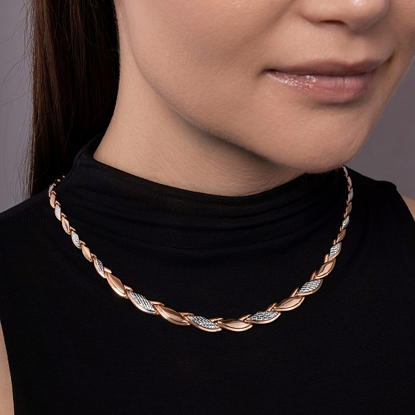 Золотое колье (арт. 370070р) – изображение 2