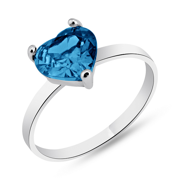 Серебряное кольцо с топазом (арт. 7501/617Плкп) – изображение 1