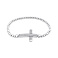 Серебряный браслет Крестик с фианитами (арт. 7509/4366/1) – изображение 1