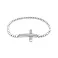 Серебряный браслет Крестик с фианитами (арт. 7509/4366/1) – изображение 1