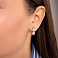 Серьги из красного золота с фианитами (арт. 111325) – изображение 3