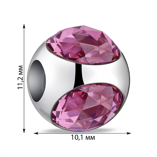 Серебряный шарм с альпинитом (арт. 7903/П5ФБР/7106) – изображение 2