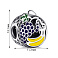 Шарм из серебра с эмалью (арт. 7903/4296ежфз) – изображение 2