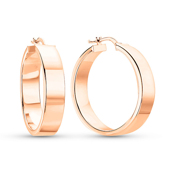 Золотые серьги без камней (арт. 1091574/25) – изображение 1