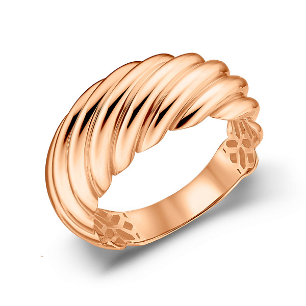 Кольцо из красного золота без камней (арт. 156200) – изображение 1