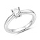 Серебряное кольцо с фианитом (арт. 7501/8883) – изображение 1