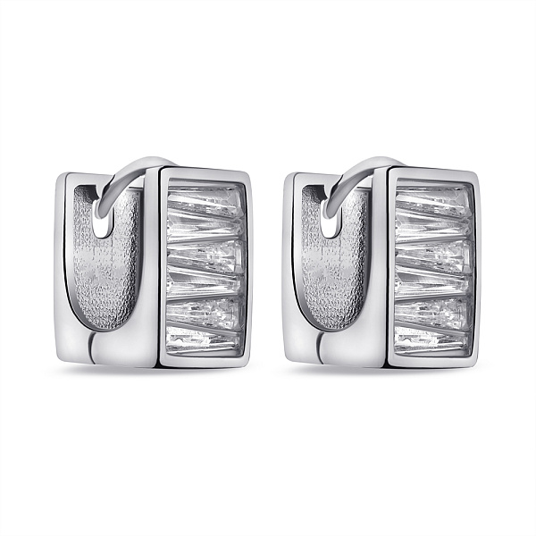 Серьги из серебра с фианитами (арт. 7502/9725/10) – изображение 1