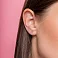 Золотые серьги-пусеты Птица с фианитами (арт. 110058) – изображение 3
