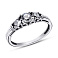 Серебряное кольцо с фианитами (арт. 7901/1204) – изображение 1
