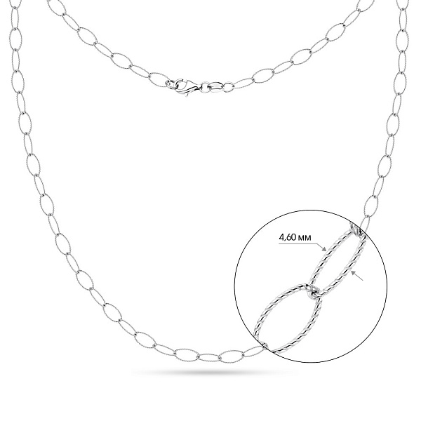 Серебряное колье с родированием Trendy Style (арт. 7507/1381) – изображение 2