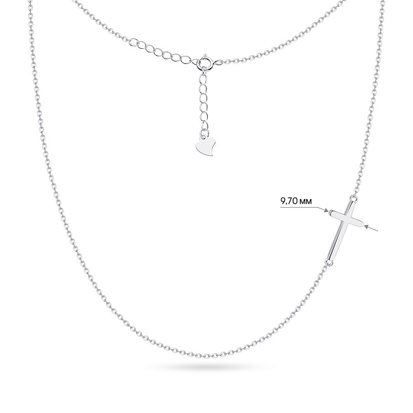 Серебряное колье без камней Trendy Style (арт. 7507/1201) – изображение 3