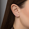 Серьги из красного золота с бриллиантами (арт. С011196005) – изображение 2