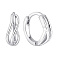 Серебряные серьги без камней (арт. 7502/9999/10) – изображение 1