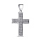 Серебряный крестик с фианитами (арт. 7503/3982) – изображение 1