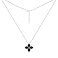 Серебряное колье с черными фианитами (арт. 7507/2386/10ч) – изображение 2