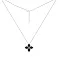 Серебряное колье с черными фианитами (арт. 7507/2386/10ч) – изображение 2