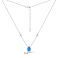 Серебряное колье с опалом (арт. 7507/2612Пос) – изображение 3
