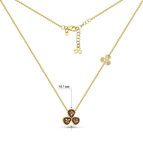 Золотое колье Francelli (арт. 352584жкр) – изображение 3