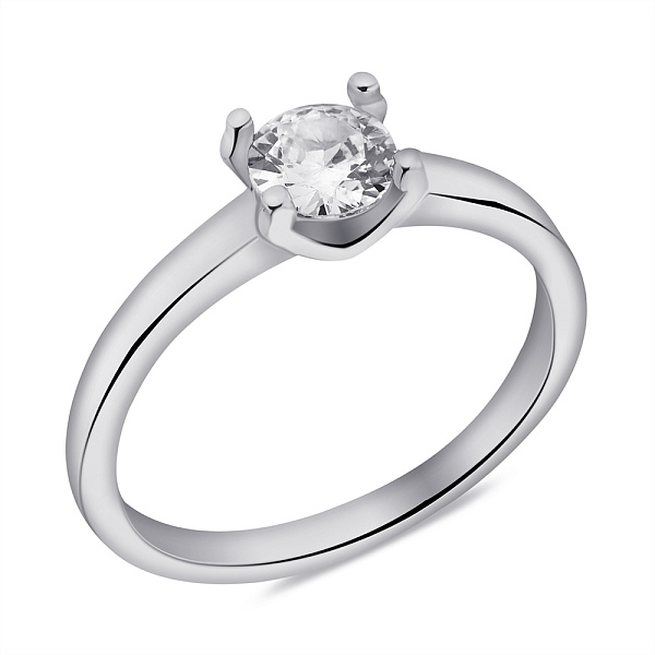 Серебряное кольцо с фианитом (арт. 7501/6936) – изображение 1