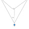 Серебряное колье с опалом (арт. 7507/2462Пос) – изображение 3