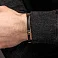 Браслет из каучука с золотыми вставками (арт. 340059ч) – изображение 3