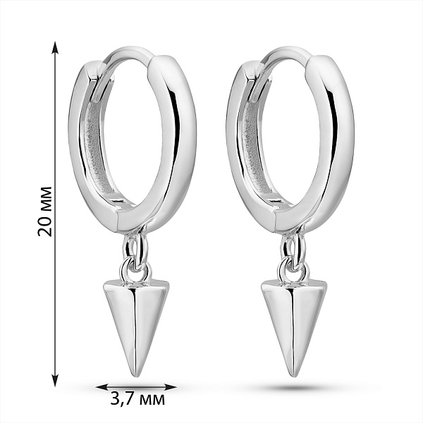 Серьги из серебра (арт. 7502/2187240) – изображение 3