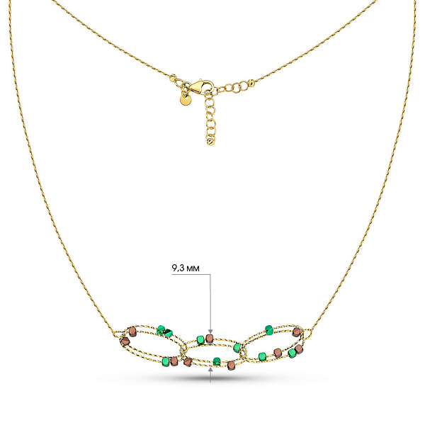 Колье из желтого золота Francelli (арт. 352585жзкр) – изображение 2